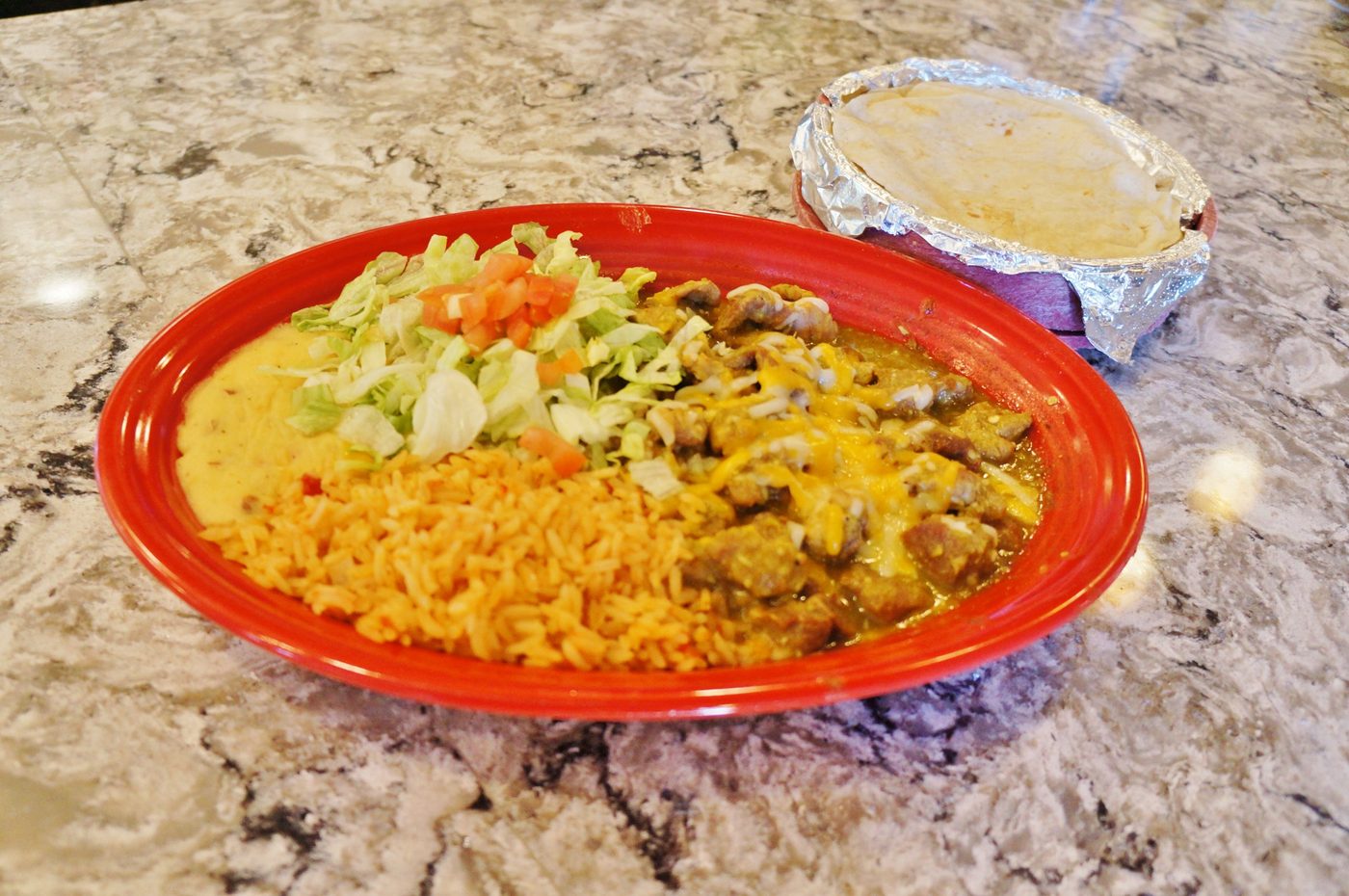 Green Chili Guisada at Jorge's Mexican Bar & Grill