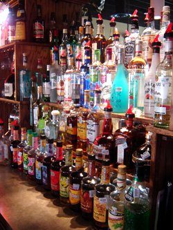 Liquor From Right at Jorge's Mexican Bar & Grill
